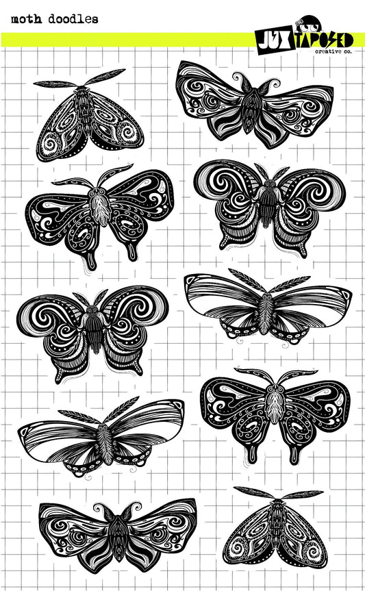 Moth doodles