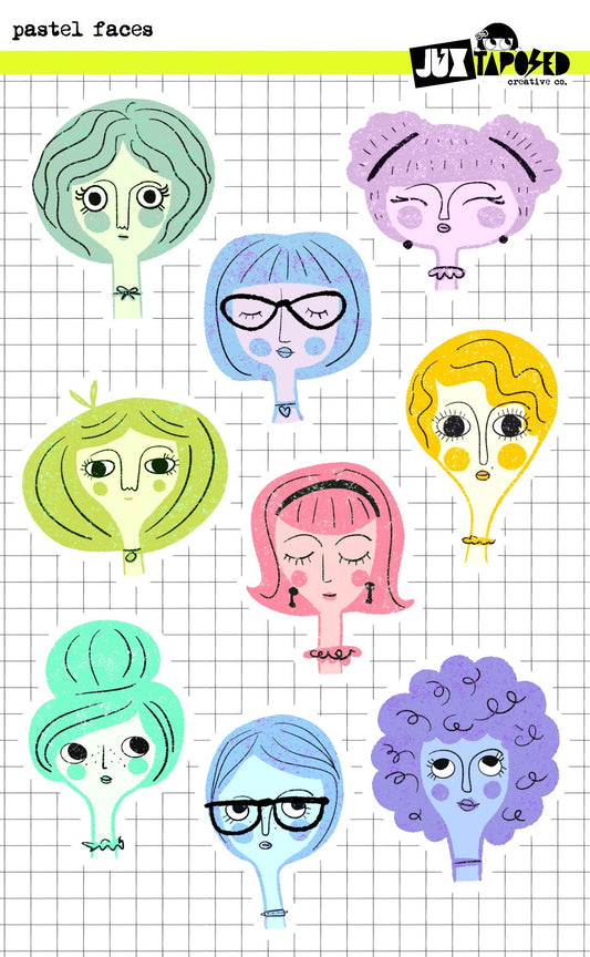 Pastel faces